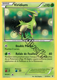 Carte Pokémon Viridium n°13 de la série Nobles Victoires
