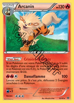 Carte Pokémon Arcanin n°12 de la série Destinées Futures