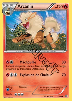 Carte Pokémon Arcanin n°13 de la série Destinées Futures