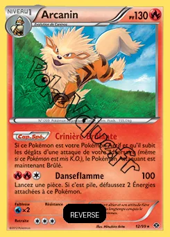 Carte Pokémon Arcanin Reverse n°12 de la série Destinées Futures