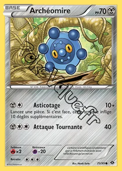 Carte Pokémon Archéomire n°75 de la série Destinées Futures