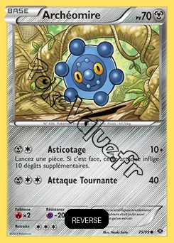 Carte Pokémon Archéomire Reverse n°75 de la série Destinées Futures