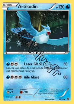 Carte Pokémon Artikodin n°27 de la série Destinées Futures