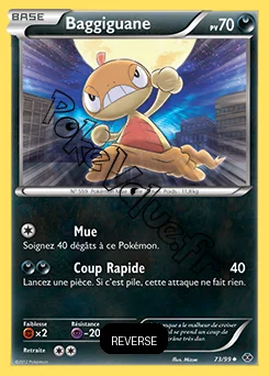 Carte Pokémon Baggiguane Reverse n°73 de la série Destinées Futures