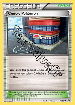 Carte Pokémon Centre Pokémon n°90 de la série Destinées Futures