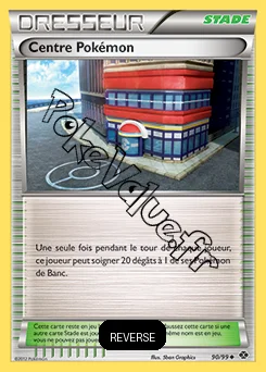 Carte Pokémon Centre Pokémon Reverse n°90 de la série Destinées Futures