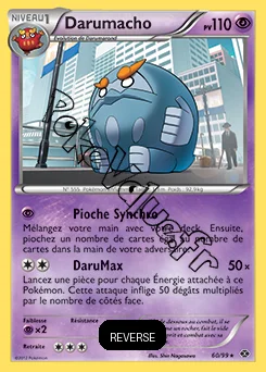 Carte Pokémon Darumacho Reverse n°60 de la série Destinées Futures