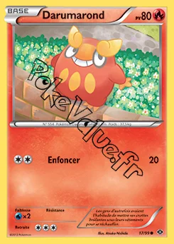 Carte Pokémon Darumarond n°17 de la série Destinées Futures