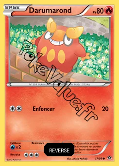 Carte Pokémon Darumarond Reverse n°17 de la série Destinées Futures
