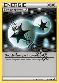 Carte Pokémon Double Énergie Incolore n°92 de la série Destinées Futures