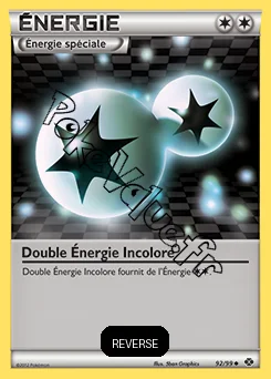 Carte Pokémon Double Énergie Incolore Reverse n°92 de la série Destinées Futures