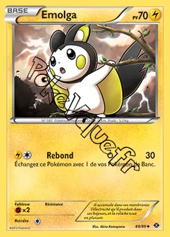 Carte Pokémon Emolga  n°49 de la série Destinées Futures