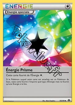 Carte Pokémon Énergie Prisme n°93 de la série Destinées Futures