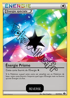 Carte Pokémon Énergie Prisme Reverse n°93 de la série Destinées Futures