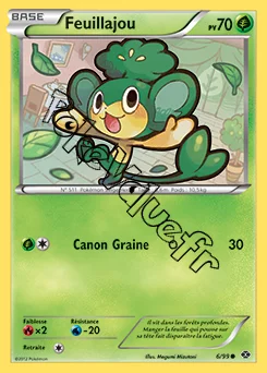 Carte Pokémon Feuillajou n°6 de la série Destinées Futures