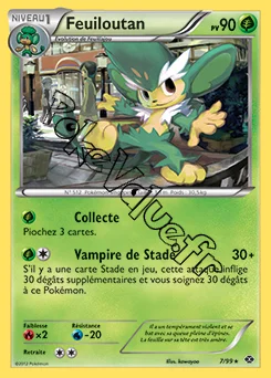 Carte Pokémon Feuiloutan n°7 de la série Destinées Futures