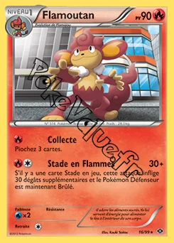 Carte Pokémon Flamoutan n°16 de la série Destinées Futures