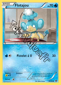 Carte Pokémon Flotajou n°28 de la série Destinées Futures