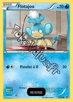 Carte Pokémon Flotajou Reverse n°28 de la série Destinées Futures