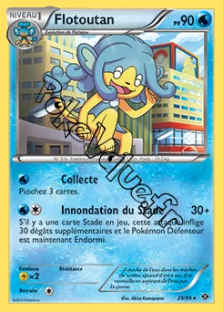 Carte Pokémon Flotoutan n°29 de la série Destinées Futures