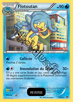 Carte Pokémon Flotoutan Reverse n°29 de la série Destinées Futures