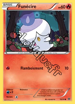 Carte Pokémon Funécire n°18 de la série Destinées Futures