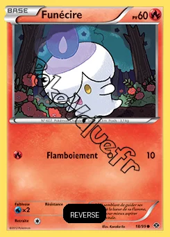 Carte Pokémon Funécire Reverse n°18 de la série Destinées Futures