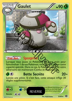 Carte Pokémon Gaulet Reverse n°9 de la série Destinées Futures