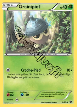 Carte Pokémon Grainipiot n°2 de la série Destinées Futures