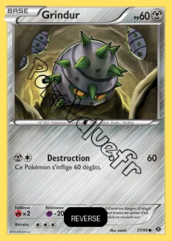 Carte Pokémon Grindur Reverse n°77 de la série Destinées Futures