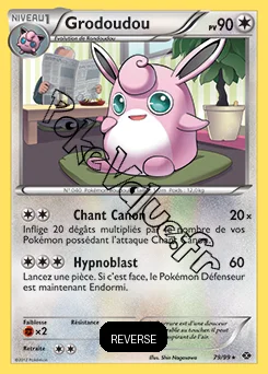 Carte Pokémon Grodoudou Reverse n°79 de la série Destinées Futures