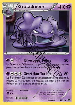 Carte Pokémon Grotadmorv n°53 de la série Destinées Futures