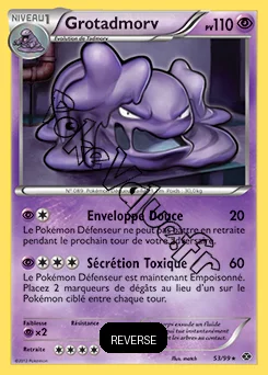 Carte Pokémon Grotadmorv Reverse n°53 de la série Destinées Futures