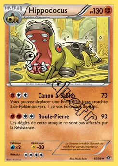 Carte Pokémon Hippodocus n°66 de la série Destinées Futures