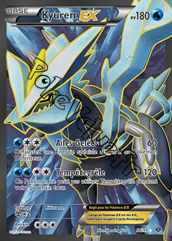 Carte Pokémon Kyurem EX  n°96 de la série Destinées Futures
