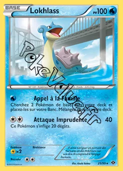 Carte Pokémon Lokhlass n°25 de la série Destinées Futures