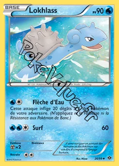 Carte Pokémon Lokhlass n°26 de la série Destinées Futures
