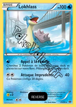 Carte Pokémon Lokhlass Reverse n°25 de la série Destinées Futures