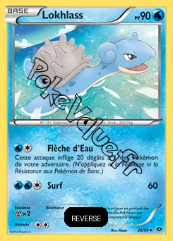 Carte Pokémon Lokhlass Reverse n°26 de la série Destinées Futures