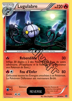 Carte Pokémon Lugulabre Reverse n°20 de la série Destinées Futures