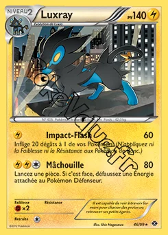 Carte Pokémon Luxray  n°46 de la série Destinées Futures