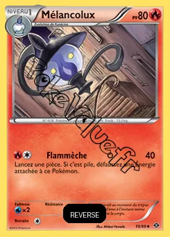 Carte Pokémon Mélancolux Reverse n°19 de la série Destinées Futures
