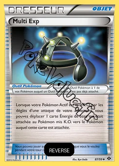 Carte Pokémon Multi Exp Reverse n°87 de la série Destinées Futures