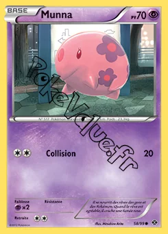 Carte Pokémon Munna  n°58 de la série Destinées Futures