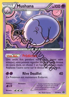 Carte Pokémon Mushana n°59 de la série Destinées Futures