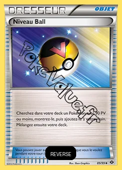 Carte Pokémon Niveau Ball Reverse n°89 de la série Destinées Futures