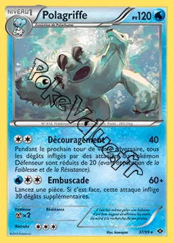 Carte Pokémon Polagriffe n°37 de la série Destinées Futures