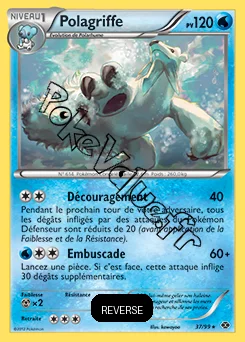 Carte Pokémon Polagriffe Reverse n°37 de la série Destinées Futures