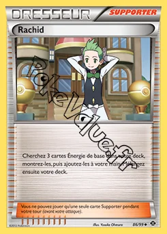 Carte Pokémon Rachid n°86 de la série Destinées Futures
