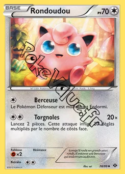 Carte Pokémon Rondoudou n°78 de la série Destinées Futures